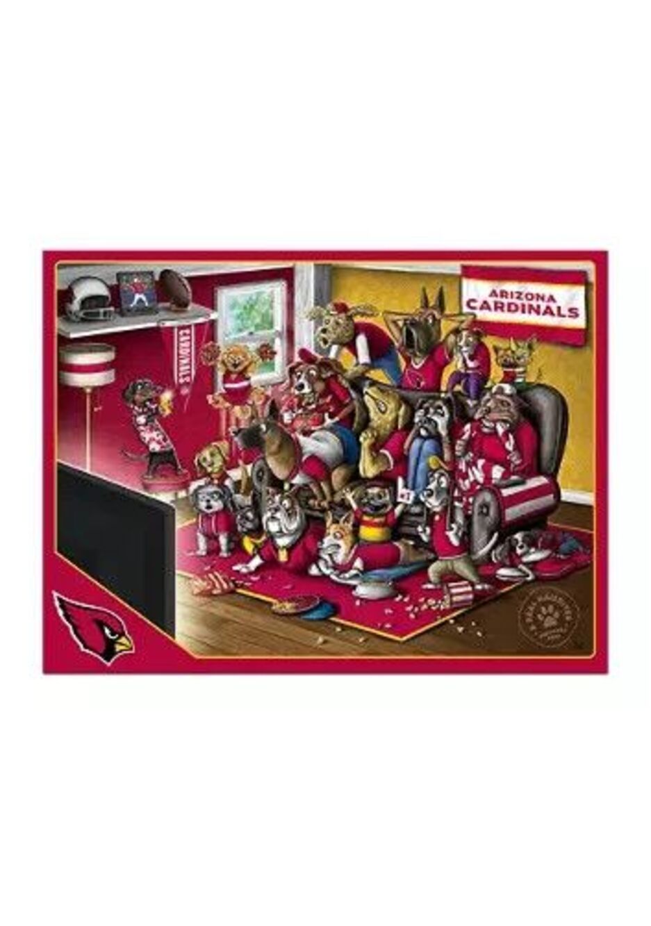 NFL Arizona Cardinals 500 Piece Puzzle A Real Nail Biter Sealed 20 x 15”